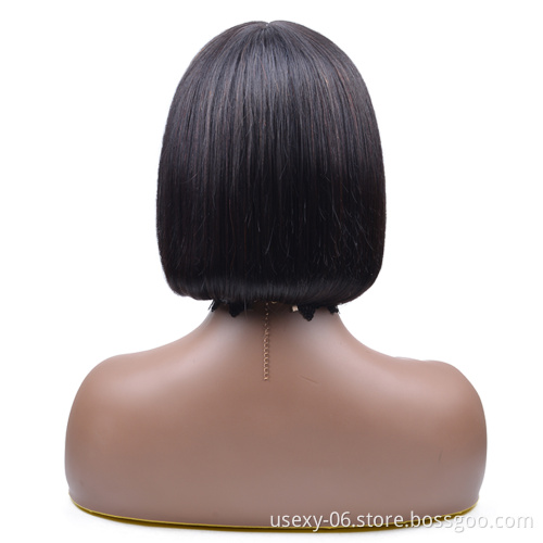 Cheap Lace Wig Vendor Wholesale Virgin Brazilian Hair Wigs Natural 13x4 T Part Lace Short Bob Human Hair Lace Front Wigs